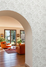 Quartet White & Neutral Wallpaper with Bohemian Medallion Tile Pattern - York MN1893