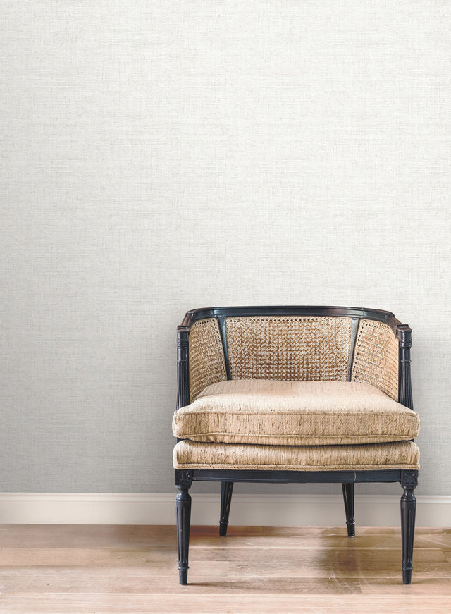 Papyrus Weave Off White Wallpaper with Textured Weave Pattern - York MN1930