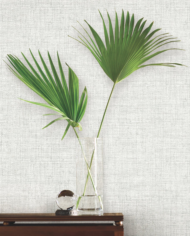 Papyrus Weave Grey Wallpaper with Textured Woven Look - York MN1933