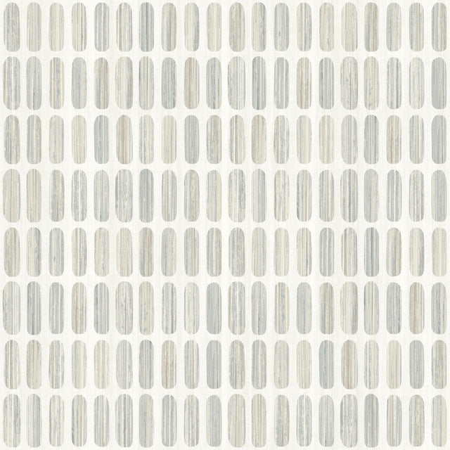 Petite Pergola Neutral Wallpaper with Mediterranean Geometric Motif - York MN1940