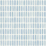 Petite Pergola Blue Wallpaper with Geometric Oval Motif - York MN1942