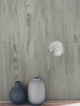 Rusticano Grey Woodgrain Prepasted Wallpaper - York MN1953
