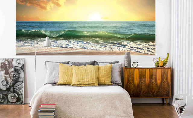 Sea Sunset Multicolor Scenic Graphics Non-Woven Wall Mural - Dimex MP-2-0209