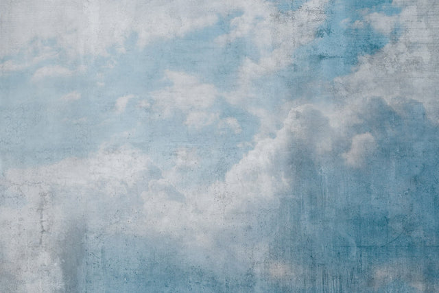 Blue Clouds Abstract Wall Mural