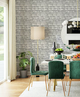 Bailey Brush Stroke Black Peel & Stick Wallpaper with Modern Abstract Geometric Pattern - My Style MS6130