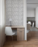 Bailey Brush Stroke Black Peel & Stick Wallpaper with Modern Abstract Geometric Pattern - My Style MS6130