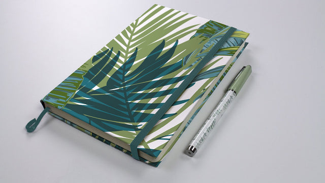 Bangalow Tropical Palm Green Peel & Stick Wallpaper with Botanical Leaf Motif, Bohemian Style - MS6135