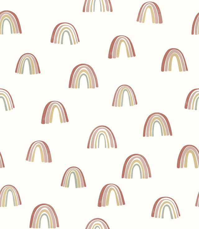Raye Rainbows Multicolor Peel & Stick Wallpaper with Bohemian Graphic Rainbow Pattern - My Style MS6137