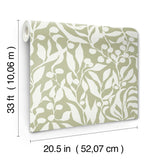 Olive Mill Palm by York Wallcoverings Botanical Non Woven Wallpaper, 20.5 in x 33 ft – York Wallcoverings MT5614