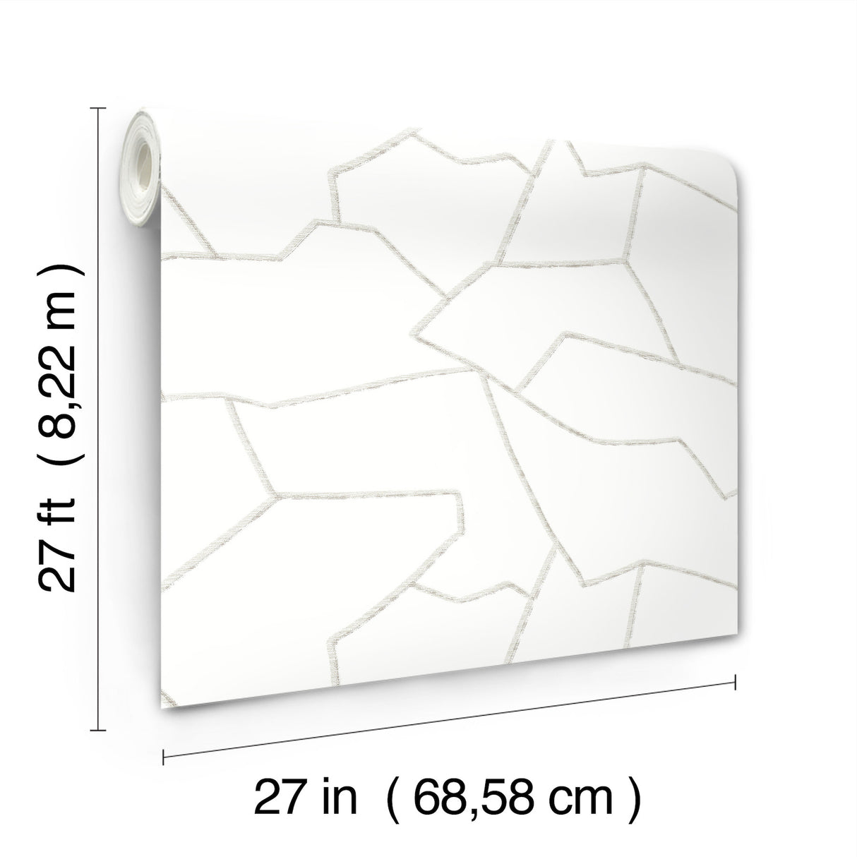 Suite Style Fog by York Wallcoverings Geometric Wallpaper- York Wallcoverings MT5625