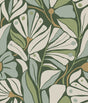 York MT5627 Cabana Club Lush Wallpaper in greens with botanical fronds