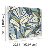 Cabana Club Sea by York Wallcoverings Botanical Wallpaper – York Wallcoverings MT5628
