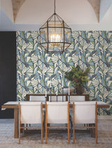 Cabana Club Sea by York Wallcoverings Botanical Wallpaper – York Wallcoverings MT5628