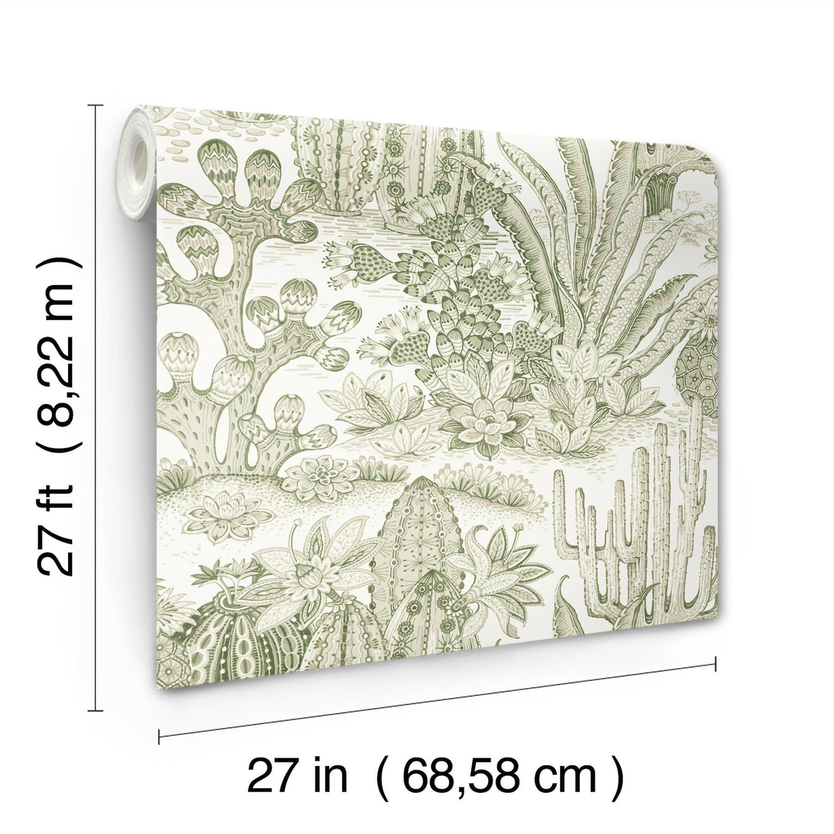 Lotus Land Cacti Palm by York Wallcoverings Wallpaper – York Wallcoverings MT5631