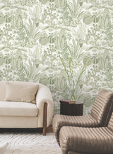 Lotus Land Cacti Palm by York Wallcoverings Wallpaper – York Wallcoverings MT5631