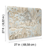 Lotus Land Cacti Sky Blue by York Wallcoverings Novelty Wallpaper – York Wallcoverings MT5634