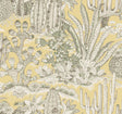 Lotus Land Cacti Sunshine wallpaper by York Wallcoverings MT5635 showing yellow cactus botanical pattern