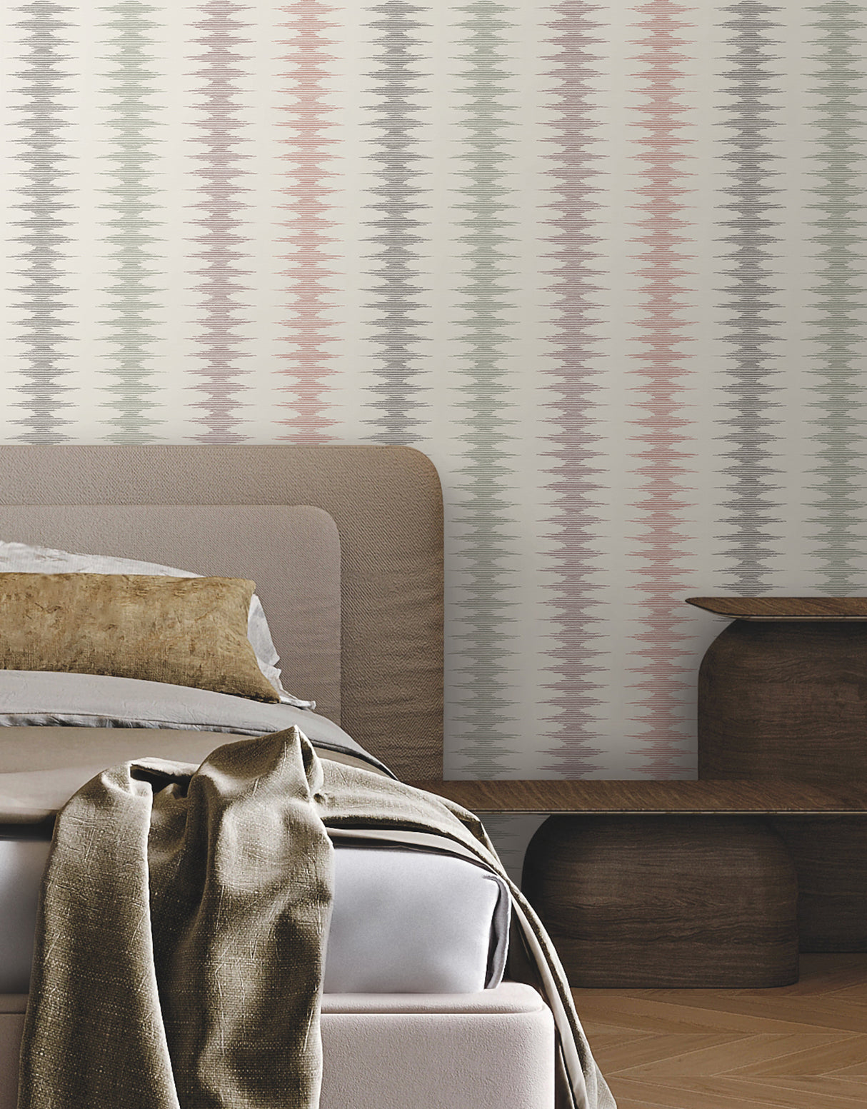Woven Desert Rose by York Wallcoverings Striped Wallpaper – York Wallcoverings MT5644