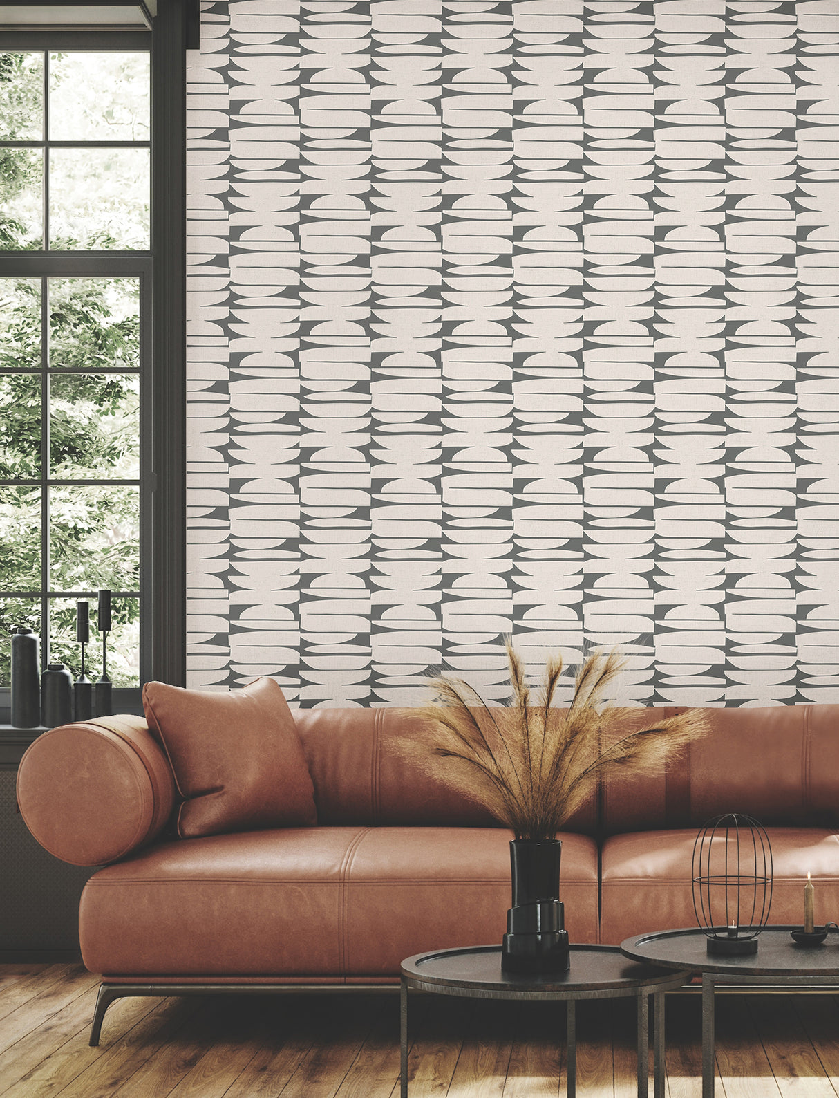 Lovely Libra Onyx by York Wallcoverings Geometric Wallpaper – York Wallcoverings MT5655