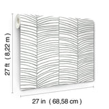 Cascade Palm Chevron Onyx by York Wallcoverings Non Woven Wallpaper – York Wallcoverings MT5673
