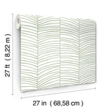 Cascade Palm Chevron Palm by York Wallcoverings Wallpaper – York Wallcoverings MT5674