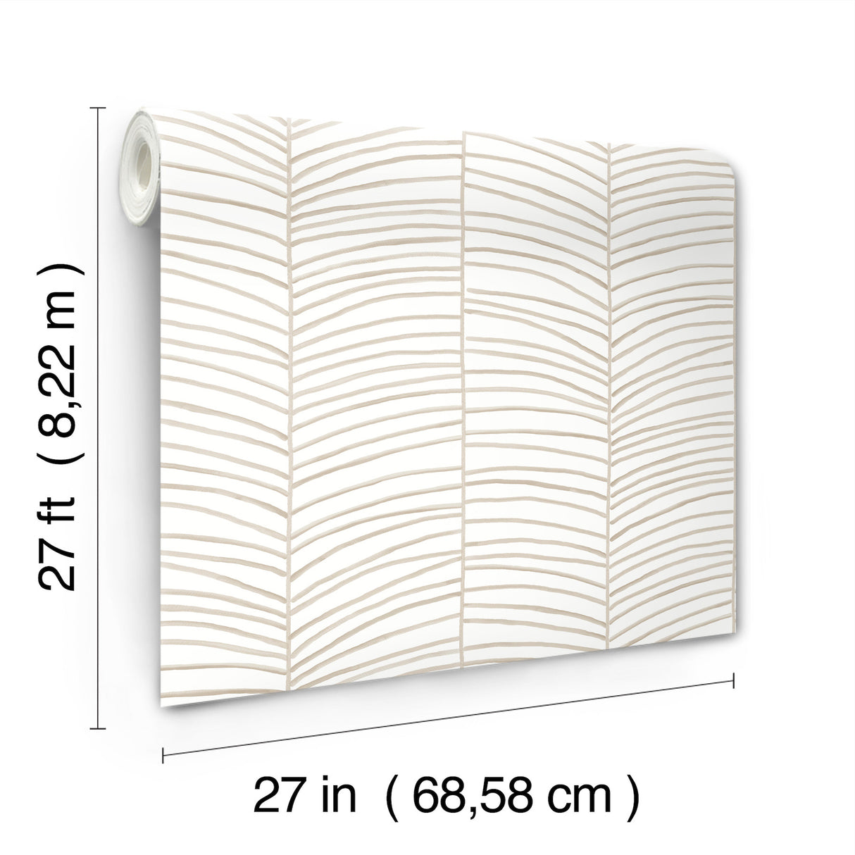 Cascade Palm Chevron Dune by York Wallcoverings Chevron Wallpaper – York Wallcoverings MT5675
