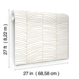 Cascade Palm Chevron Dune by York Wallcoverings Chevron Wallpaper – York Wallcoverings MT5675