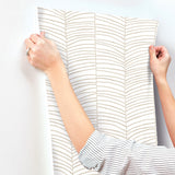 Cascade Palm Chevron Dune by York Wallcoverings Chevron Wallpaper – York Wallcoverings MT5675