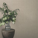 Huri Taupe by Ronald Redding Linen Wallpaper- York Designer Series MX9601
