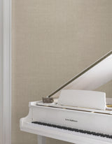 Huri Taupe by Ronald Redding Linen Wallpaper- York Designer Series MX9601