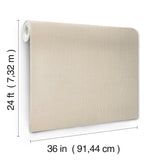 Huri Beige by Ronald Redding Linen Wallpaper – York Designer Series MX9603