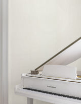 Huri White by Ronald Redding Textured Linen Look Wallpaper – York Designer Series MX9604