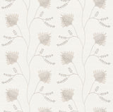 Laelynn Pearl embroidered sisal grasscloth wallpaper – Ronald Redding MX9606