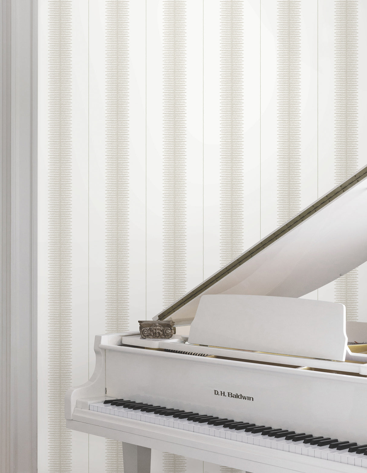 Tandem Stripe Taupe by Ronald Redding Wallpaper – York Designer Series MX9612