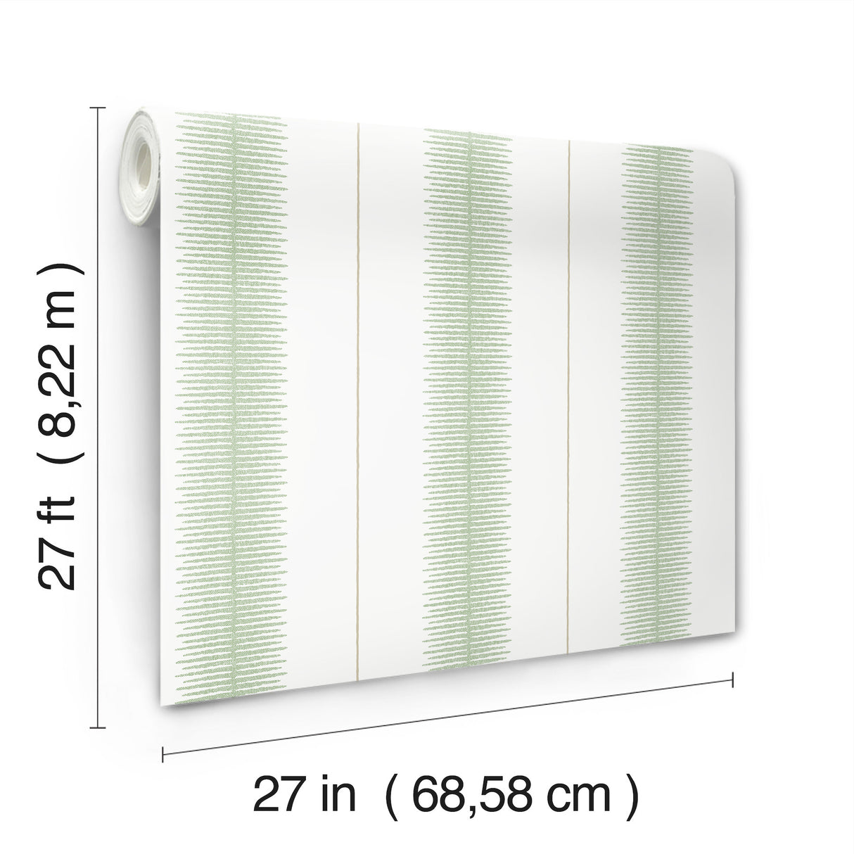 Tandem Stripe Green by Ronald Redding Stripe Wallpaper – York Designer Series MX9614