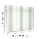 Tandem Stripe Green by Ronald Redding Stripe Wallpaper – York Designer Series MX9614