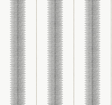 Tandem Stripe Black wallpaper by Ronald Redding