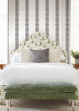 Tandem Stripe Black by Ronald Redding Stripe Wallpaper – York Designer Series MX9615