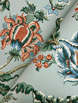 Monroe Teal by Ronald Redding Floral Wallpaper- York Designer Series MX9622W