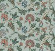 Monroe Teal floral wallpaper by Ronald Redding, 54 in x 27 ft bolt