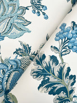Monroe Blue by Ronald Redding Floral Wallpaper – York Designer Series MX9624W