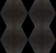 Diamond Legacy Black geometric wallpaper roll, 27 in x 27 ft