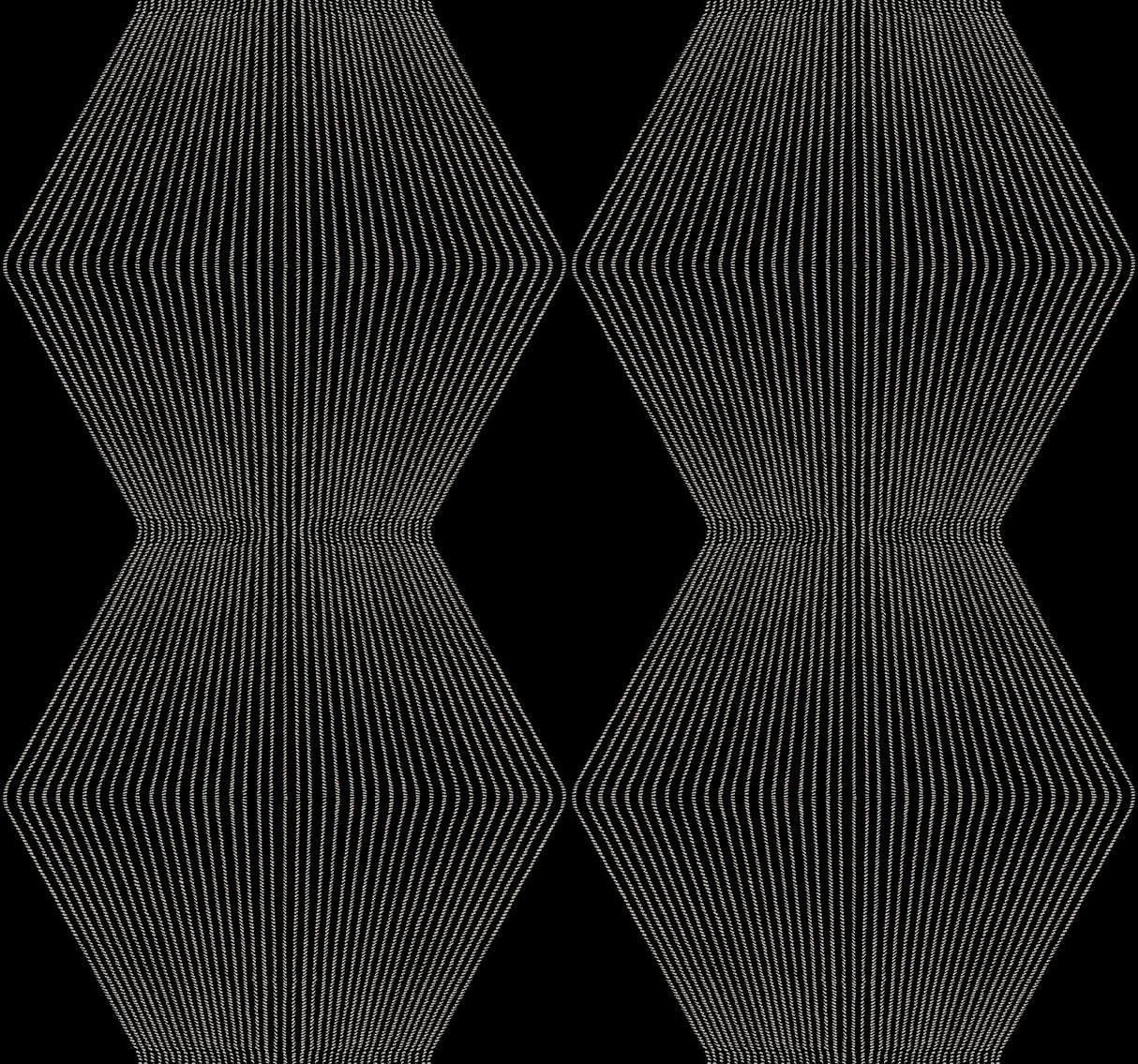 Diamond Legacy Black geometric wallpaper roll, 27 in x 27 ft