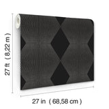 Diamond Legacy Black by Ronald Redding Geometric Wallpaper- York Designer Series MX9631