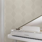 Diamond Legacy Taupe by Ronald Redding Geometric Wallpaper- York Designer Series MX9632