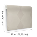 Diamond Legacy Taupe by Ronald Redding Geometric Wallpaper- York Designer Series MX9632