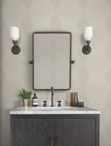 Diamond Legacy Taupe by Ronald Redding Geometric Wallpaper- York Designer Series MX9632