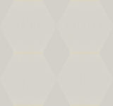 Diamond Legacy Soft Grey Geometric Raised Ink Wallpaper by Ronald Redding - MX9633