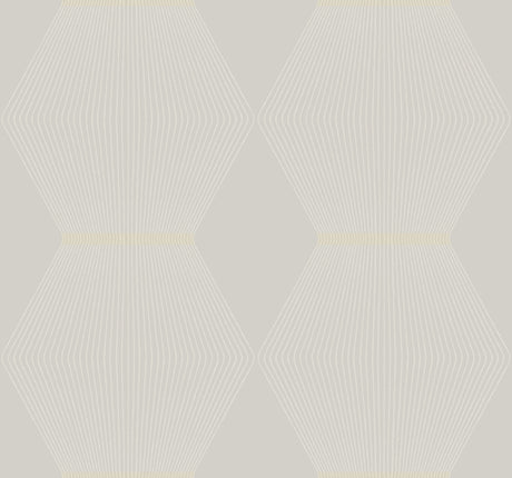 Diamond Legacy Soft Grey Geometric Raised Ink Wallpaper by Ronald Redding - MX9633