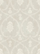 Royal Damask Soft Grey Wallpaper MX9642 by Ronald Redding – pattern detail
